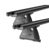 Yakima TrimHD BaseLine Black 2 Bar Roof Rack for JAC T9 Dual Cab 4dr Ute with Bare Roof (2024 onwards) - Clamp Mount