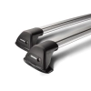 Yakima Aero FlushBar Silver 2 Bar Roof Rack for JAC T9 Dual Cab 4dr Ute with Raised Roof Rail (2024 onwards) - Raised Rail Mount
