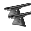 Yakima TrimHD Thru bar Black 2 Bar Roof Rack for SSANGYONG Musso XLV 4dr Ute with Bare Roof (2019 onwards)