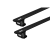 Thule 7107 WingBar Evo Black 2 Bar Roof Rack for Nissan NV350 Low Roof 5dr Low Roof with Factory Mounting Point (2012 onwards) - Factory Point Mount