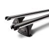 Yakima HD Through Bar Silver 1 Bar Roof Rack for MAHINDRA Pikup Single Cab 2dr Ute with Rain Gutter (2017 onwards)