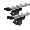 Yakima JetStream Thru bar Silver 2 Bar Roof Rack for JEEP Grand Cherokee WK2 Steel Rails 5dr SUV with Factory Mounting Point (2011 onwards)