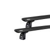Thule 751 WingBar Evo Black 2 Bar Roof Rack for Mercedes Benz C Class W205 Glass Roof 2dr Coupe with Bare Roof (2016 onwards) - Factory Point Mount
