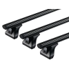 CRUZ Cargo Black 3 Bar Roof Rack for Iveco Daily 3520/H1 (9 m3) MWB Low Roof with Factory Mounting Point (2014 onwards) - Factory Point Mount