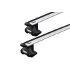Thule 7105 WingBar Evo Silver 2 Bar Roof Rack for Jeep Avenger 5dr SUV with Bare Roof (2023 onwards) - Clamp Mount