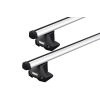 Thule 7105 ProBar Evo Silver 2 Bar Roof Rack for Seat Mii 5dr Hatch with Bare Roof (2012 onwards) - Clamp Mount