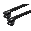 Thule 753 WingBar Rapid System Black 2 Bar Roof Rack for Jaguar E-Pace 5dr SUV with Flush Roof Rail (2016 onwards) - Flush Rail Mount