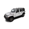 Rhino Rack JB0104 - Heavy Duty RL110 Silver 3 Bar Roof Rack for JEEP Wrangler 5dr SUV from 2019