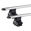Thule 754 WingBar Rapid System Silver 2 Bar Roof Rack for Jaguar S-Type 4dr Sedan with Bare Roof (1999 to 2008) - Clamp Mount