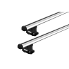 Thule 7107 ProBar Evo Silver 2 Bar Roof Rack for GMC Hummer EV 4dr Ute with Factory Mounting Point (2022 onwards) - Factory Point Mount