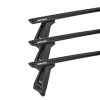 Rhino Rack JC-05065 Sportz RL210 Black 3 Bar Roof Rack for Land Rover Defender 110 5dr SUV with Rain Gutter (1990 to 2020) - Gutter Mount