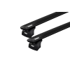 Thule 753 WingBar Evo Black 2 Bar Roof Rack for Proton X70 5dr SUV with Flush Roof Rail (2018 onwards) - Flush Rail Mount
