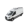 Rhino Rack JA6335 Heavy Duty RLTP Black 2 Bar Roof Rack for Ford Transit L3H3 (V) 4dr LWB High Roof with Factory Mounting Point (2014 onwards) - Factory Point Mount