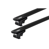 Thule WingBar Evo Black 2 Bar Roof Rack for JAGUAR X-Type 5dr Wagon with Raised Roof Rail (2003 to 2009)