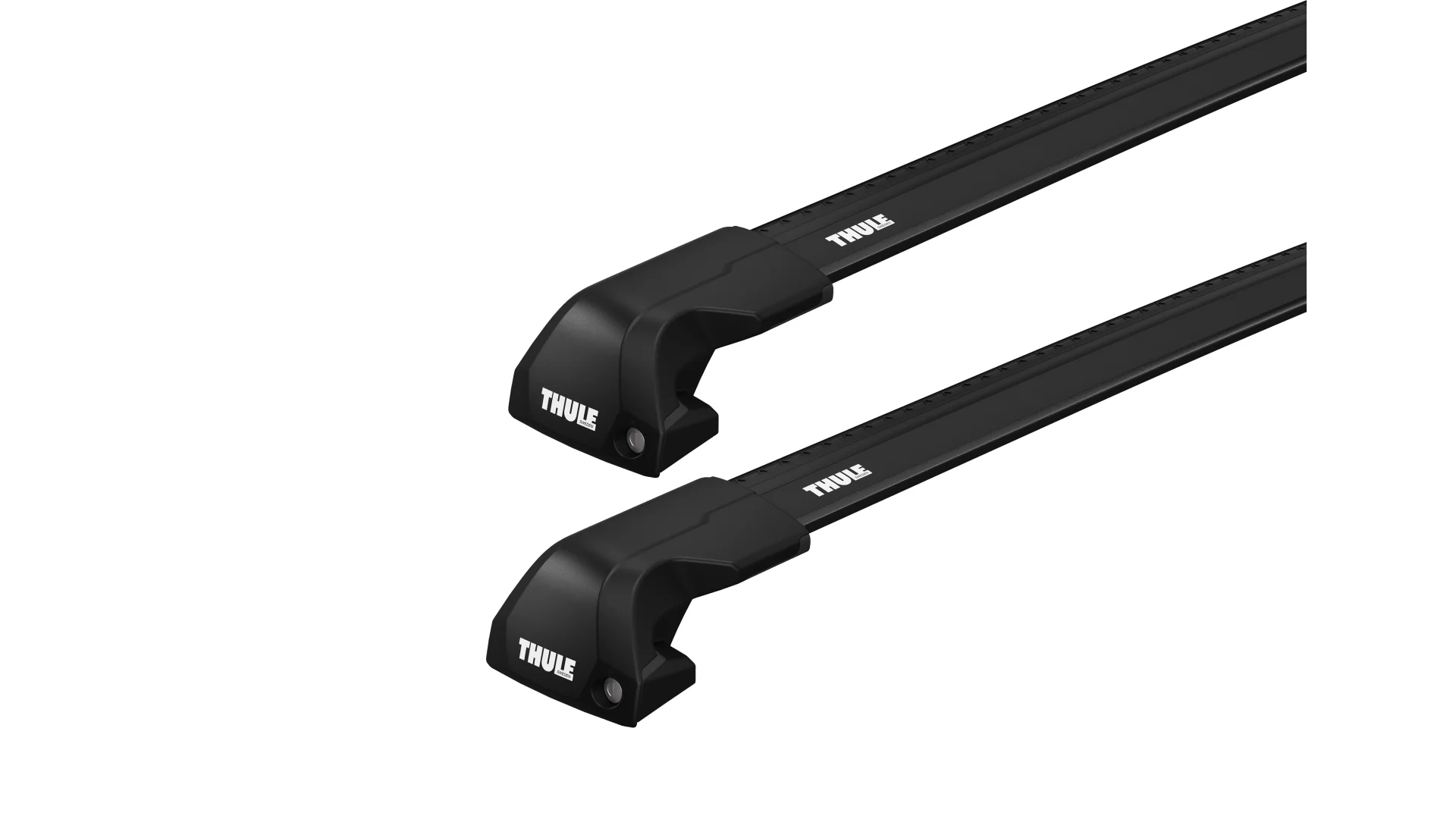 Thule WingBar Edge Black 2 Bar Roof Rack for Isuzu MU-X LS-T Gen2 5dr SUV with Flush Roof Rails (2021 onwards) - Flush Rail Mount