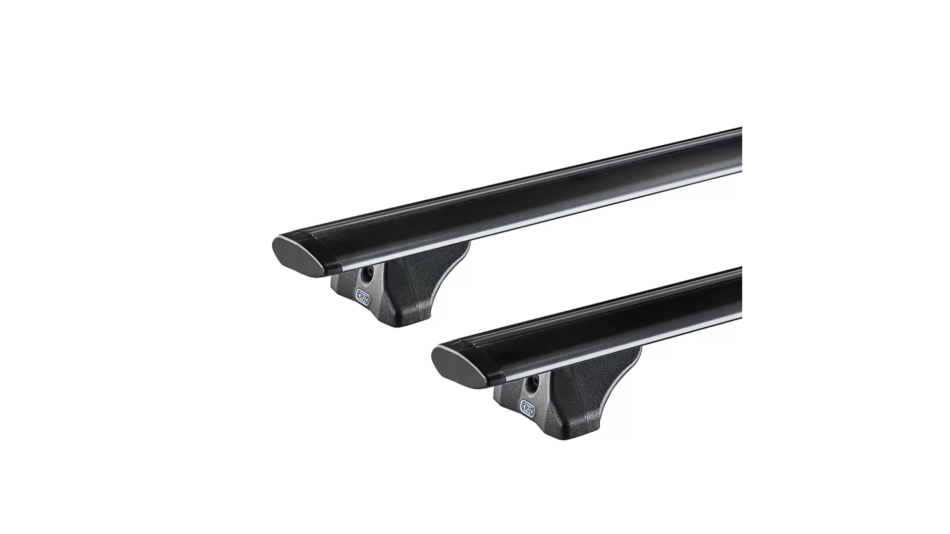 CRUZ Airo FIX Black 2 Bar Roof Rack for MG EHS PHEV 5dr SUV with Flush Roof Rail (2018 onwards) - Flush Rail Mount