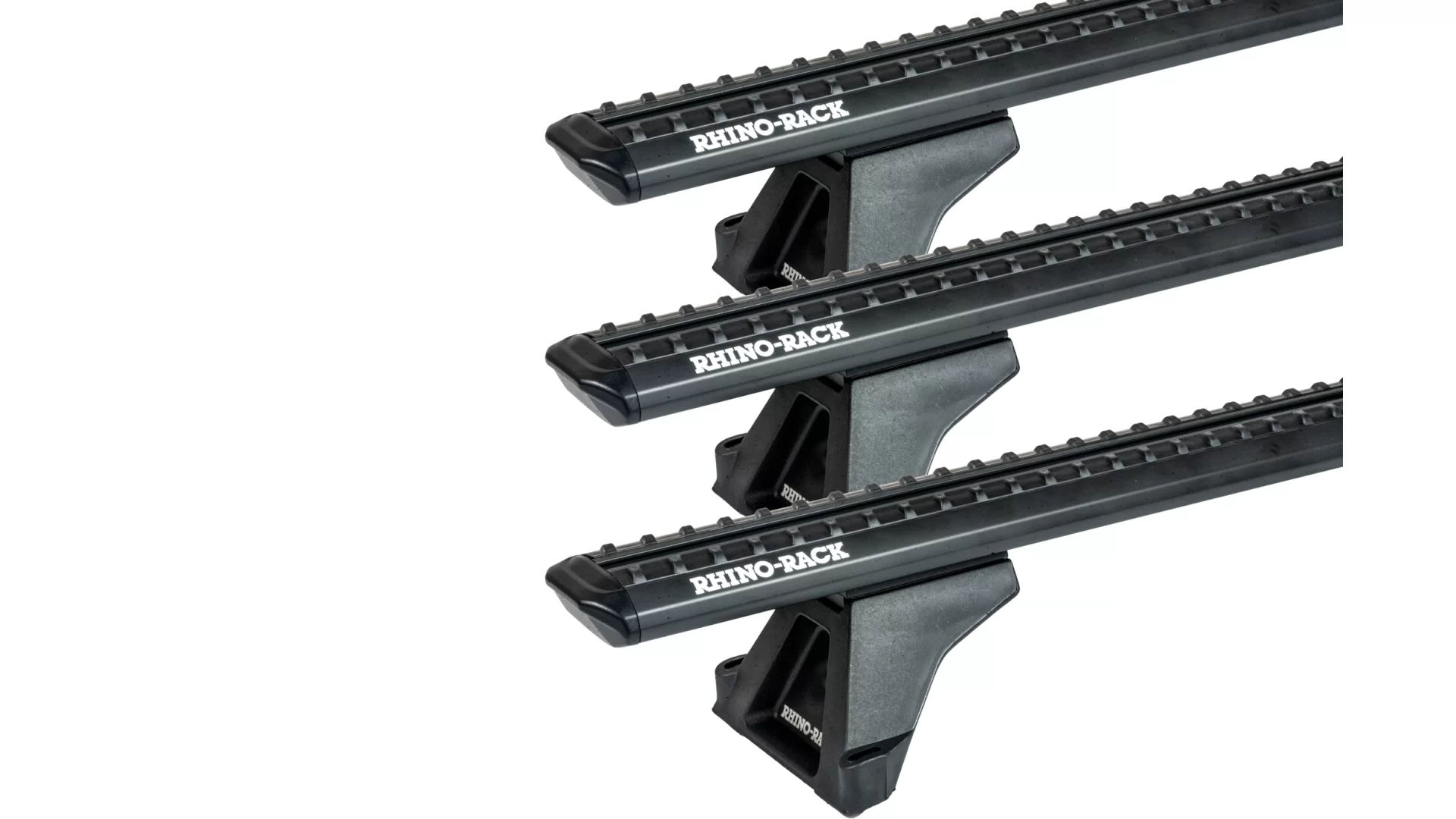 Rhino Rack JC-05260 Sportz RLTF Black 3 Bar Roof Rack for LDV V80 2dr LWB High Roof with Bare Roof (2013 onwards) - Factory Point Mount