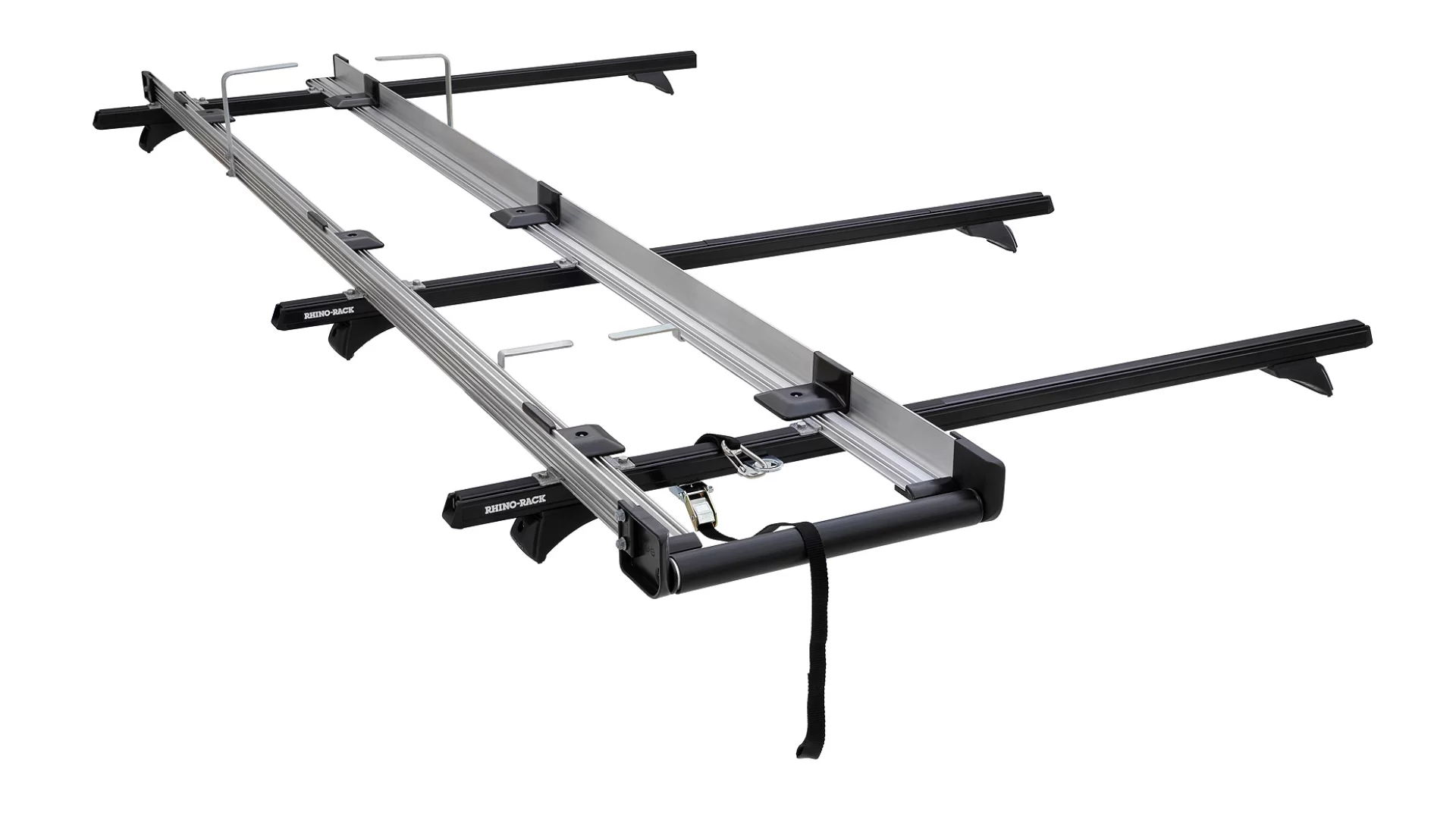 Rhino Rack JC-00864 - Multislide 2.6m Ladder Rack with 470mm Roller for TOYOTA Hiace 2dr LWB Low Roof from 2005