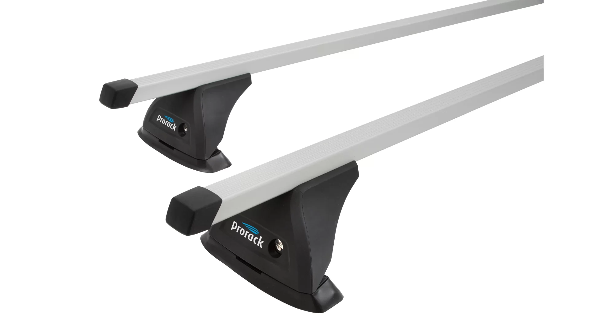 Prorack Standard Through Bar Silver 2 Bar Roof Rack for LADA Samara 3dr SUV with Rain Gutter (1984 to 2004)