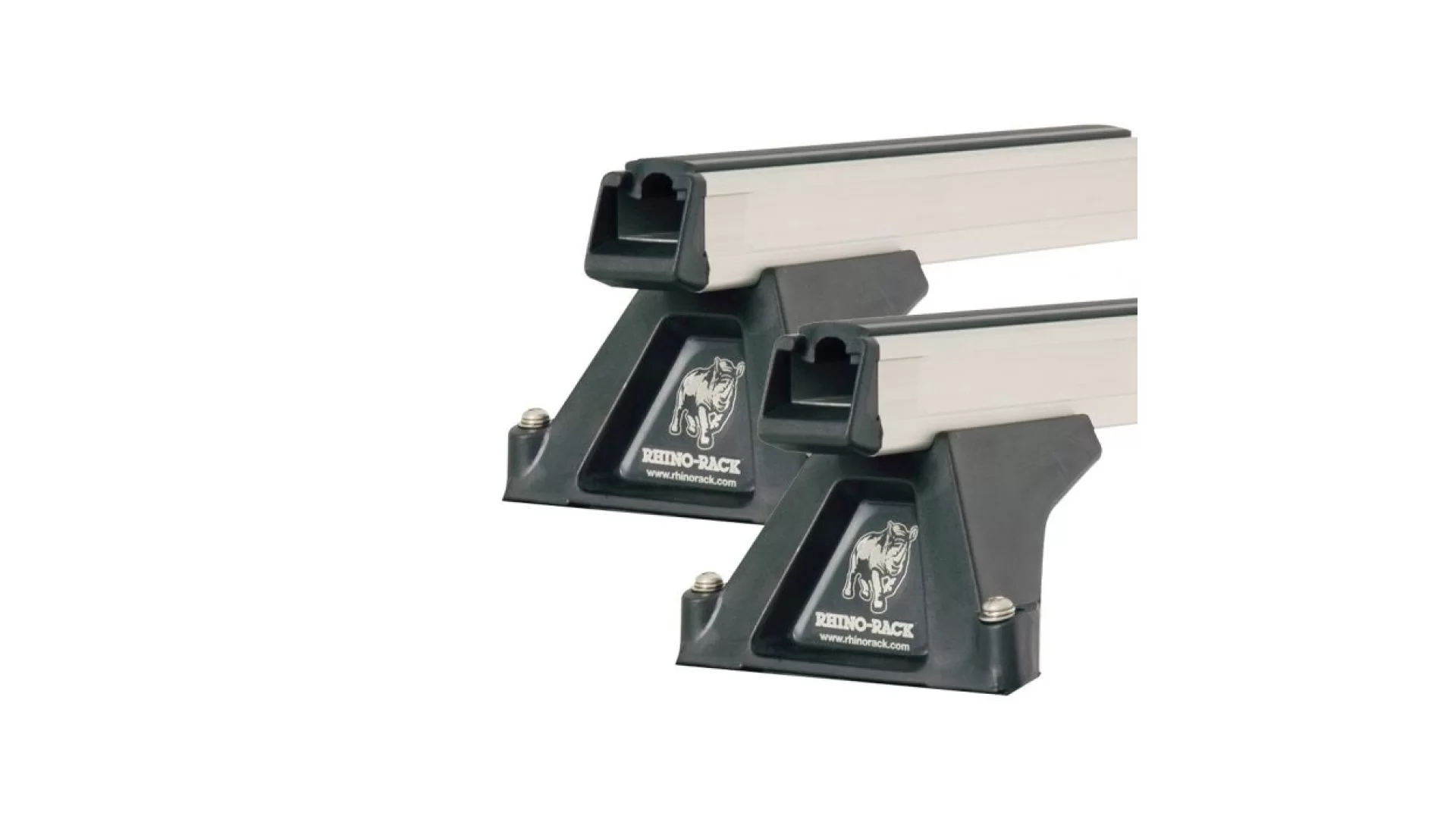 Rhino Rack JA6431 Heavy Duty RLTF Silver 2 Bar Roof Rack for LDV V80 2dr LWB Mid Roof with Bare Roof (2013 onwards)