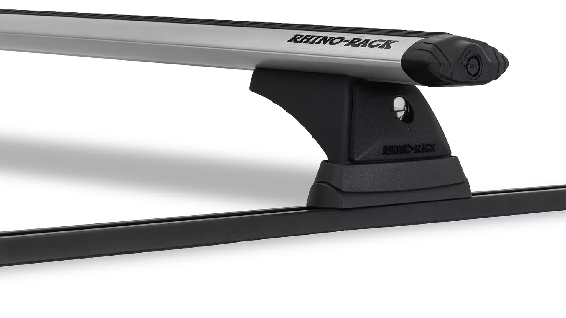 Rhino Rack JB0820 Vortex RCH Trackmount Silver 2 Bar Roof Rack for Ford Explorer UN-US 5dr SUV with Bare Roof (1996 to 2001) - Track Mount