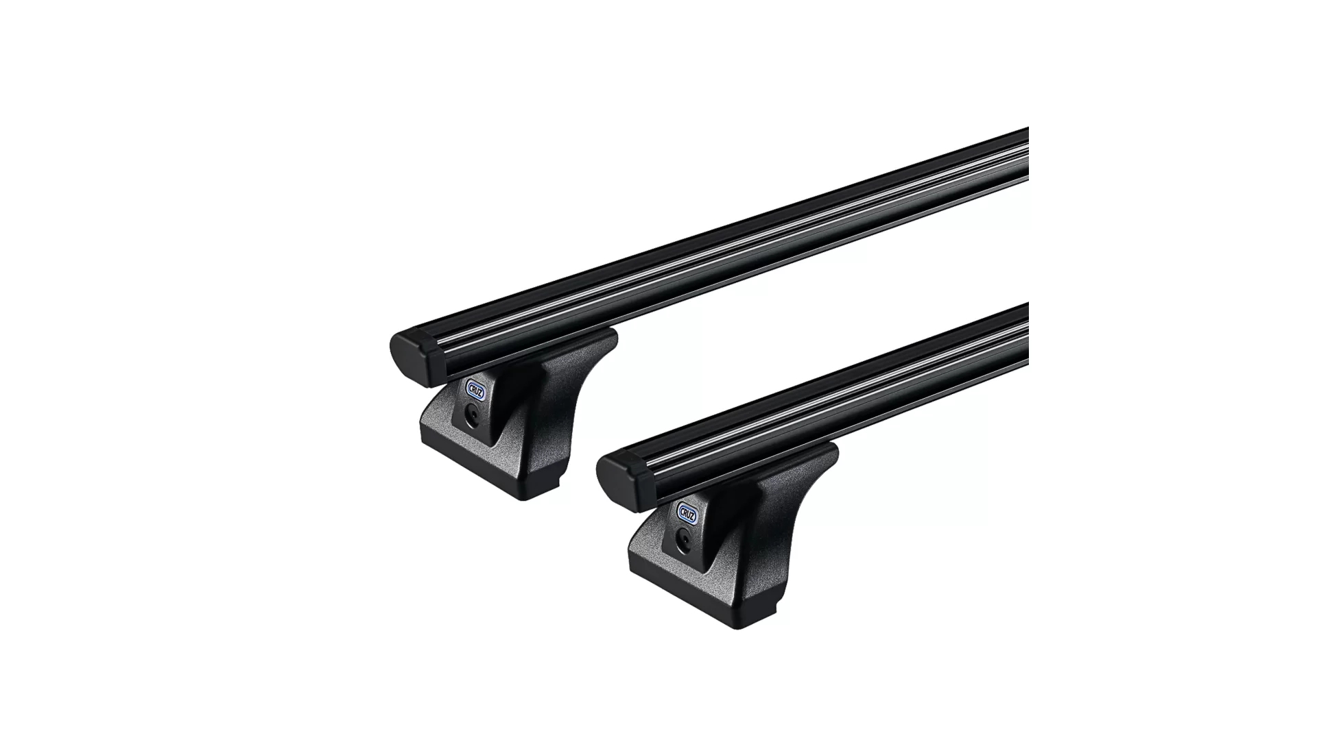 CRUZ Cargo Black 2 Bar Roof Rack for Lada Niva 3dr SUV with Rain Gutter (1977 onwards) - Gutter Mount
