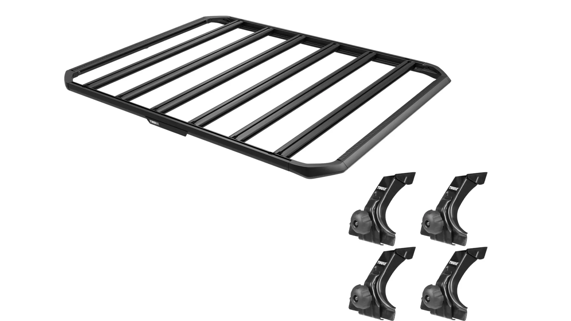 Thule 9512 Caprock L (1900 x 1500mm) Platform for Suzuki Jimny JB74 3dr SUV with Rain Gutter (2019 onwards) - Gutter Mount