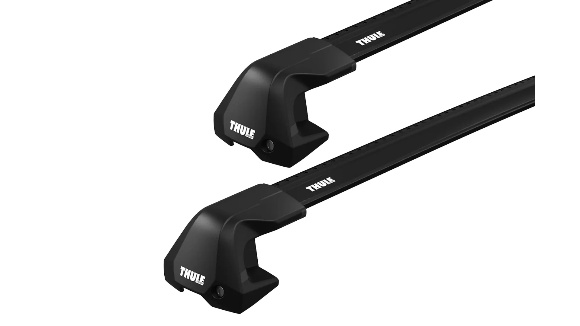 Thule 7205 WingBar Edge Black 2 Bar Roof Rack for Porsche Cayenne Mk3 5dr SUV with Bare Roof (2018 onwards) - Clamp Mount