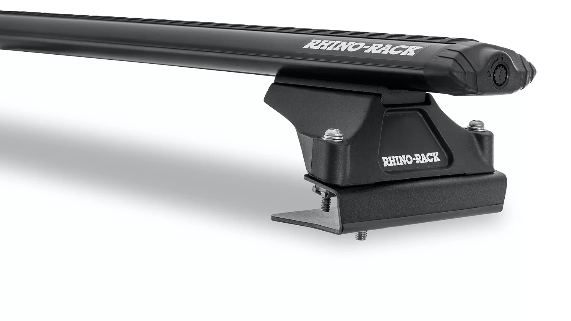 Rhino Rack JA6337 Vortex RLTP Black 3 Bar Roof Rack for Ford Transit L3H3 (V) 4dr LWB High Roof with Factory Mounting Point (2014 onwards) - Factory Point Mount