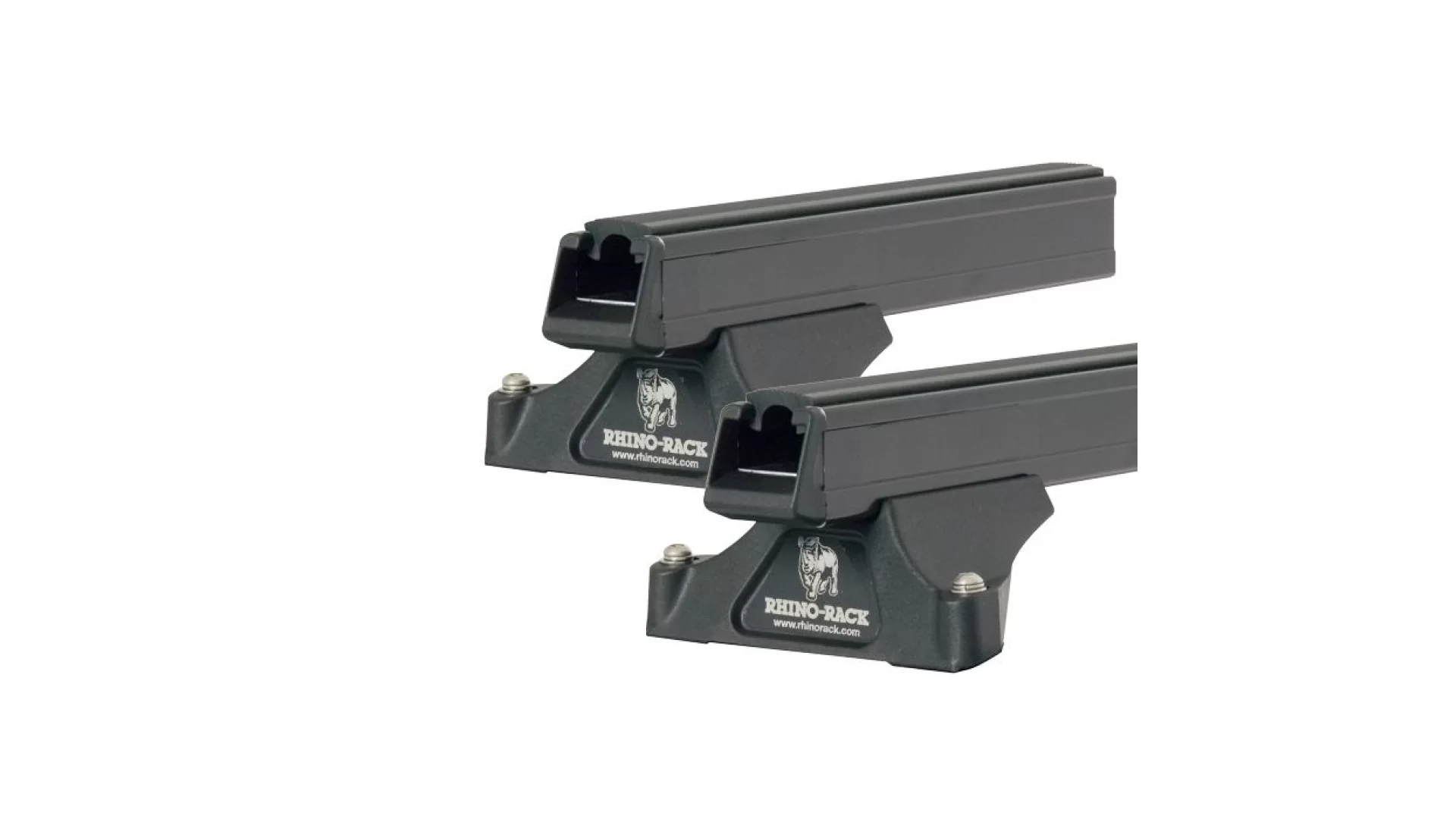 Rhino Rack JA0934 Heavy Duty RLTP Black 2 Bar Roof Rack for HINO 300 Series 2dr Narrow Cab with Factory Mounting Point (2001 onwards)