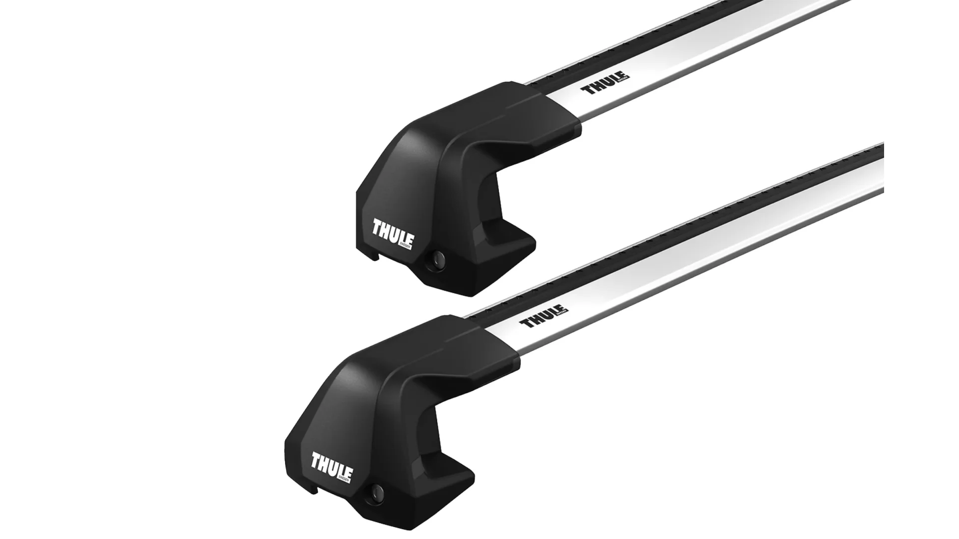 Thule WingBar Edge Silver 2 Bar Roof Rack for MINI Clubman 5dr Hatch with Bare Roof (2016 onwards)