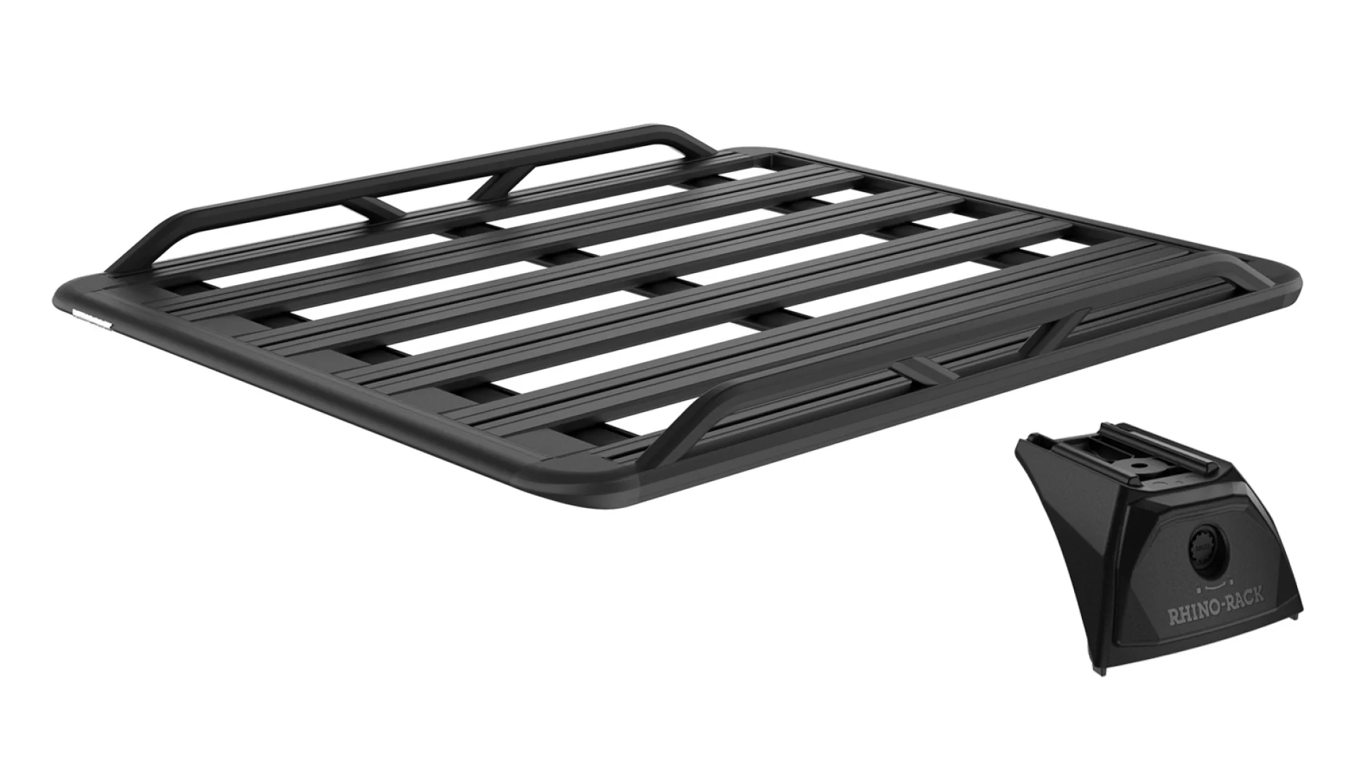 Rhino Rack JC-03739 Pioneer 6 Tradie  (1300mm x 1240mm) with RX300H Legs for Isuzu D-Max LS-M/LS-U/SX 4dr Ute with Bare Roof (2020 onwards) - Factory Point Mount