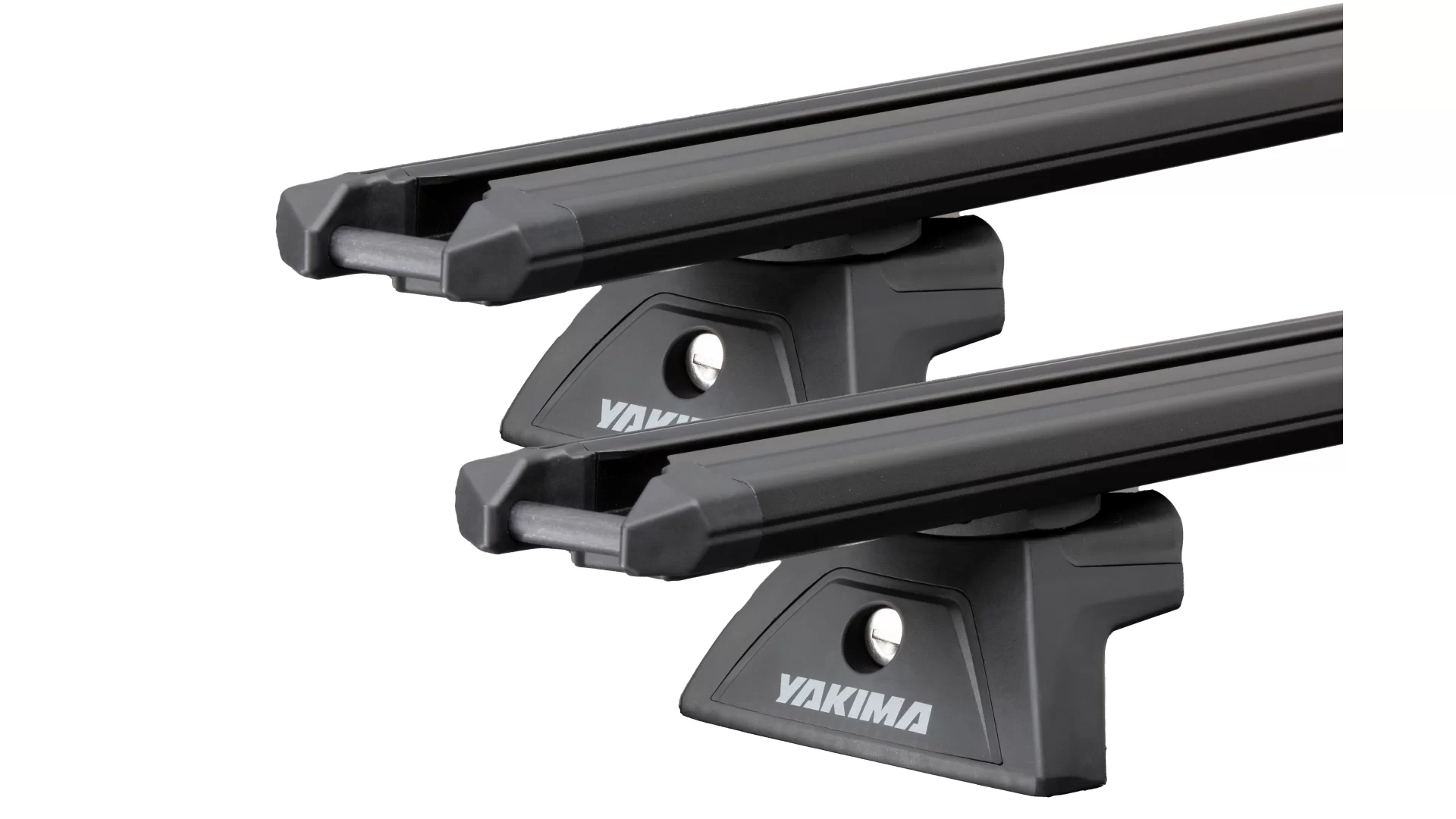 Yakima LockNLoad TrimHD Black 2 Bar Roof Rack for Alfa Romeo Tonale 5dr SUV with Bare Roof (2023 onwards) - Factory Point Mount
