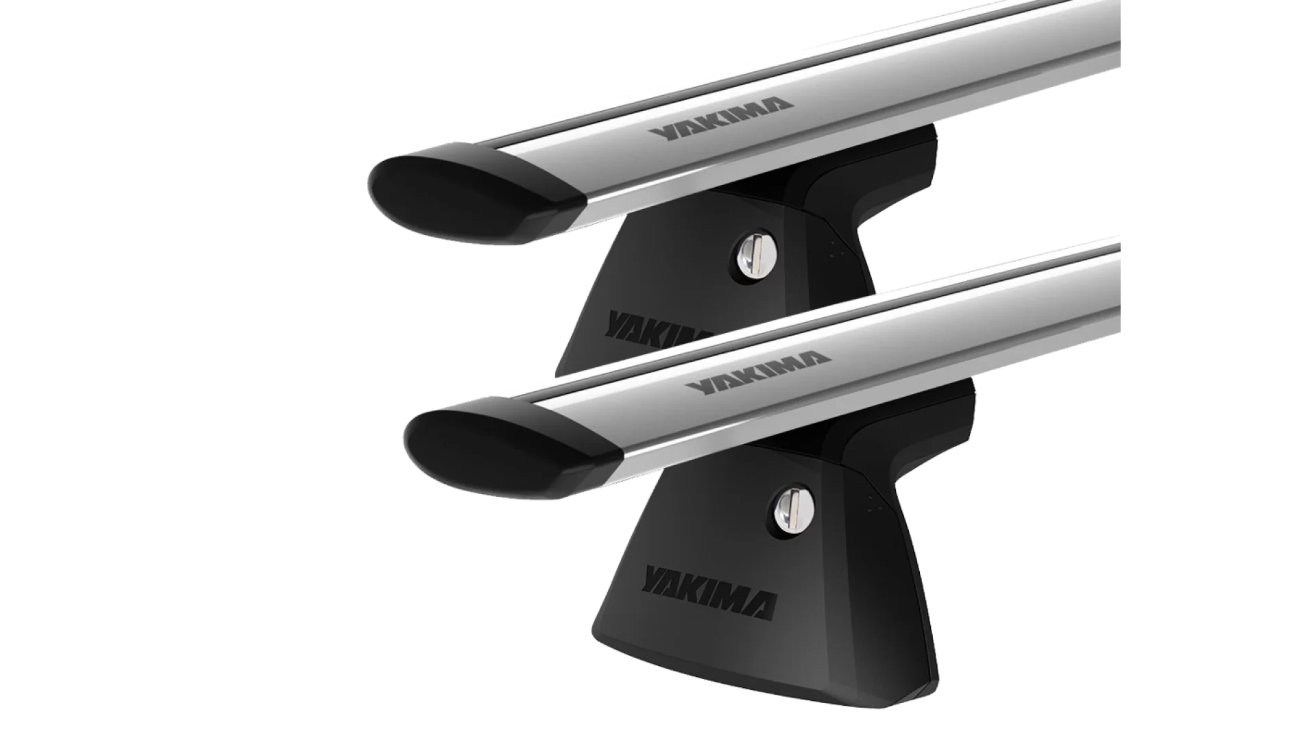 Yakima JetStream BaseLine Silver 2 Bar Roof Rack for GMC Sierra 2500HD Double Cab 4dr Ute with Bare Roof (2019 onwards) - Clamp Mount