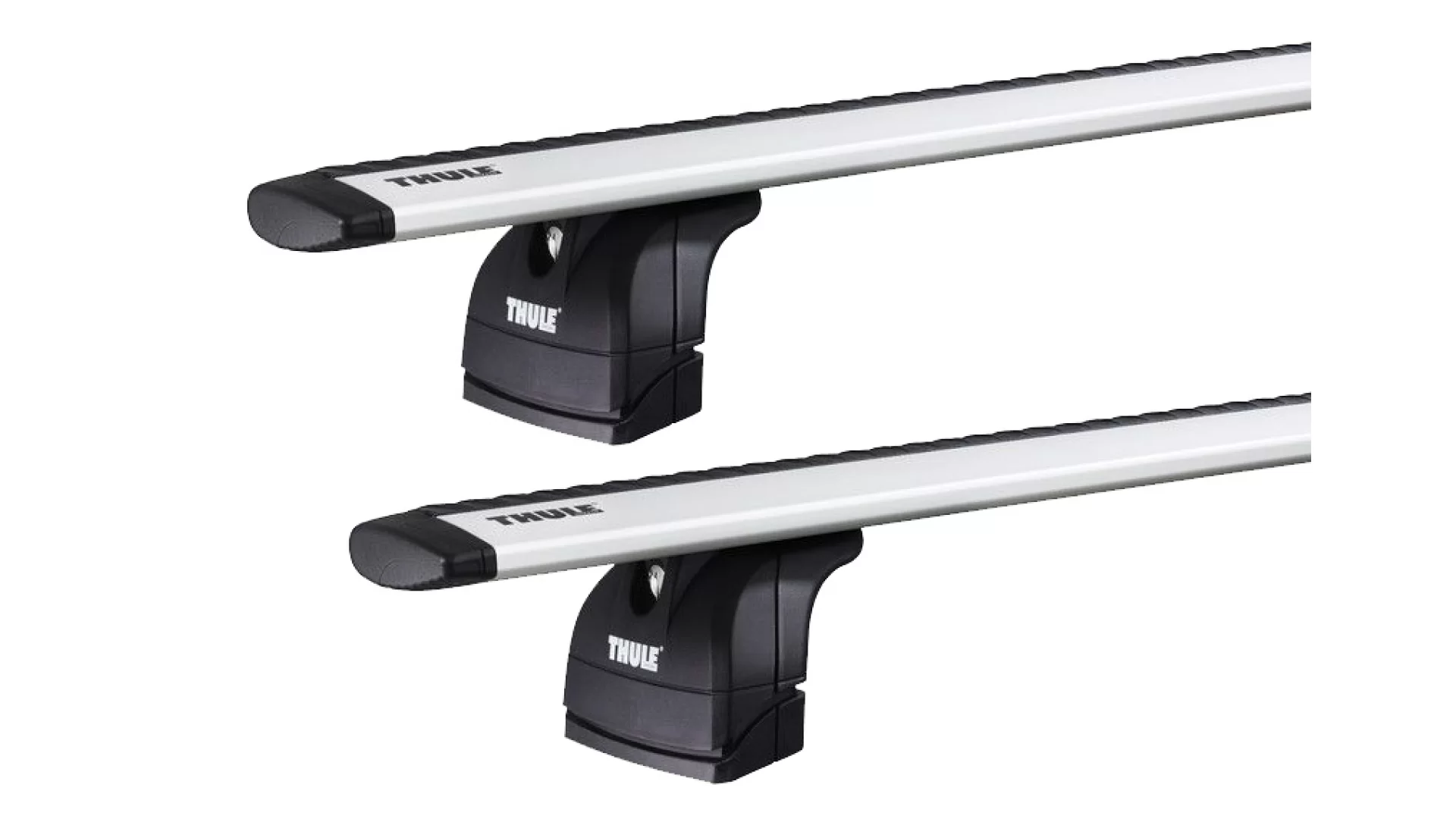 Thule 753 WingBar Rapid System Silver 2 Bar Roof Rack for Jaguar E-Pace 5dr SUV with Flush Roof Rail (2016 onwards) - Flush Rail Mount