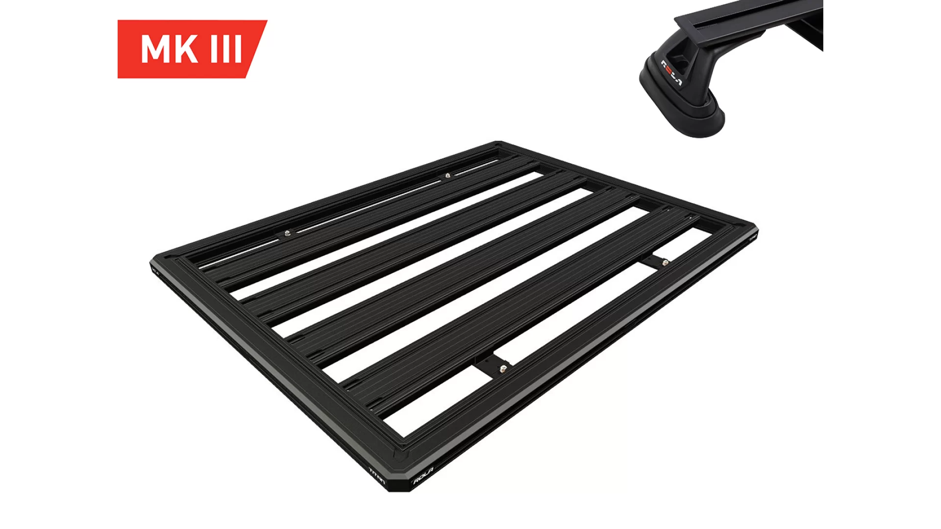 Rola Titan Tray MKIII (1800mm x 1200mm) with Legs for Jeep Grand Cherokee WK2 Steel Rails 5dr SUV with Flush Roof Rail (2011 to 2022)