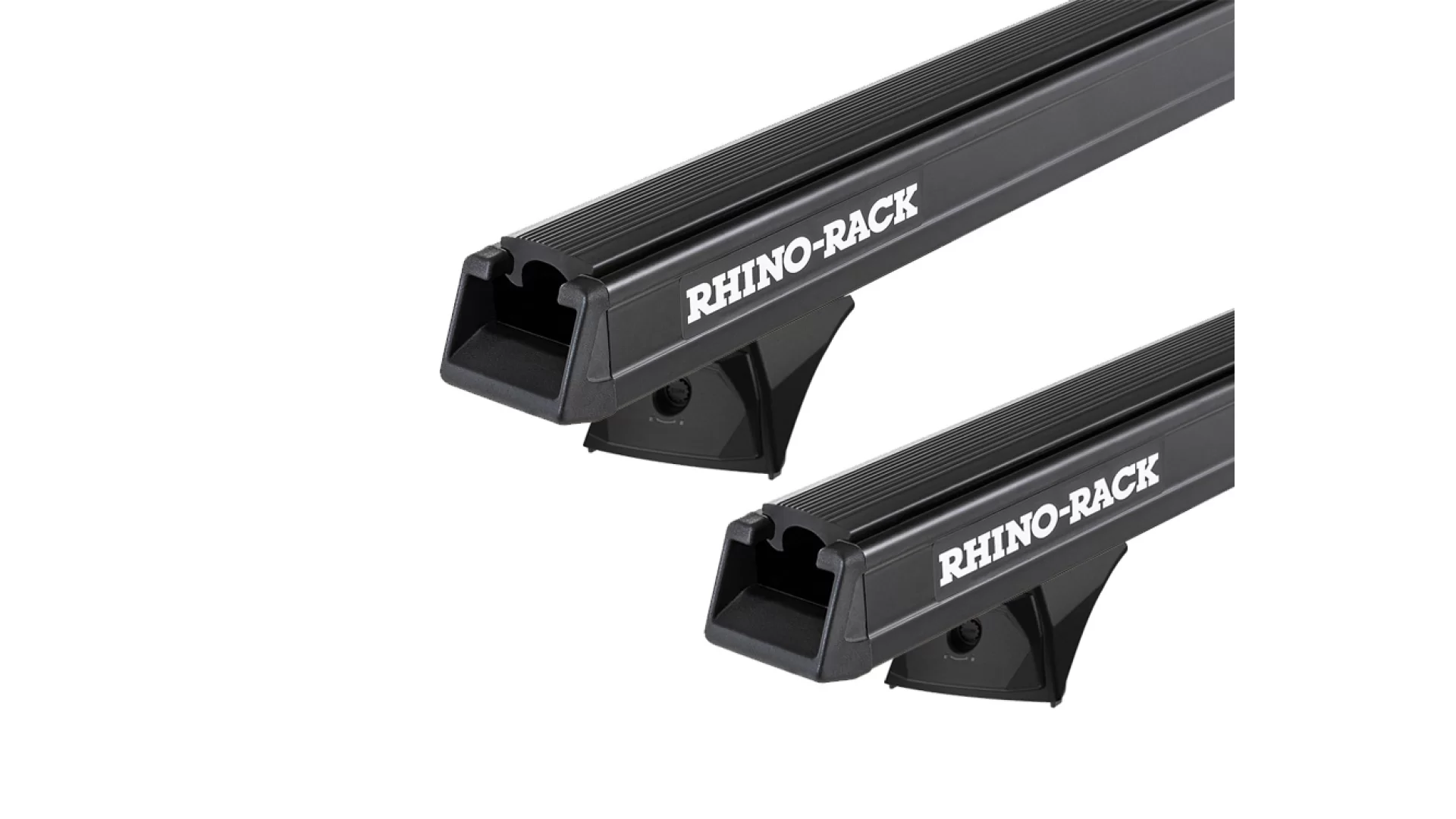 Rhino Rack JC-03354 Heavy Duty RX300H Black 2 Bar Roof Rack for Isuzu D-Max LS-M/LS-U/SX 4dr Ute with Bare Roof (2012 to 2020) - Factory Point Mount