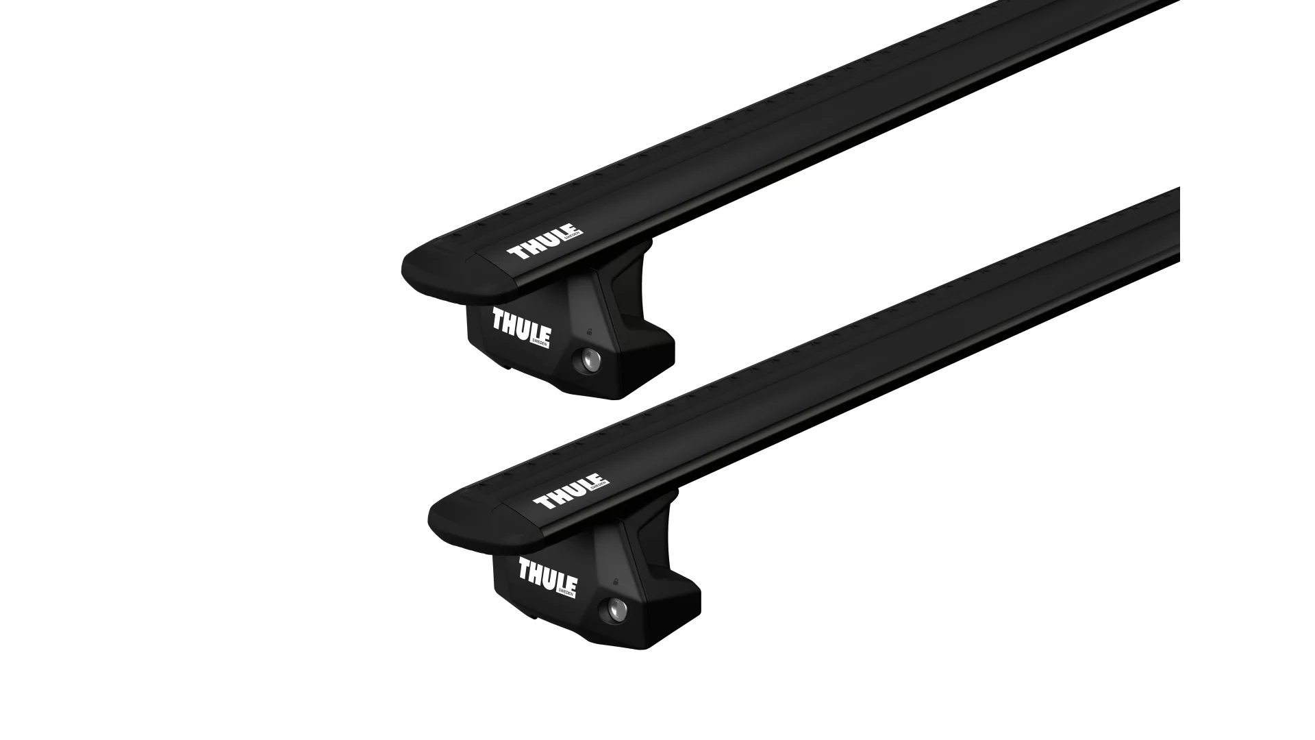 Thule WingBar Evo Black 2 Bar Roof Rack for CITROEN Berlingo 4dr LWB with Factory Mounting Point (2008 to 2018)