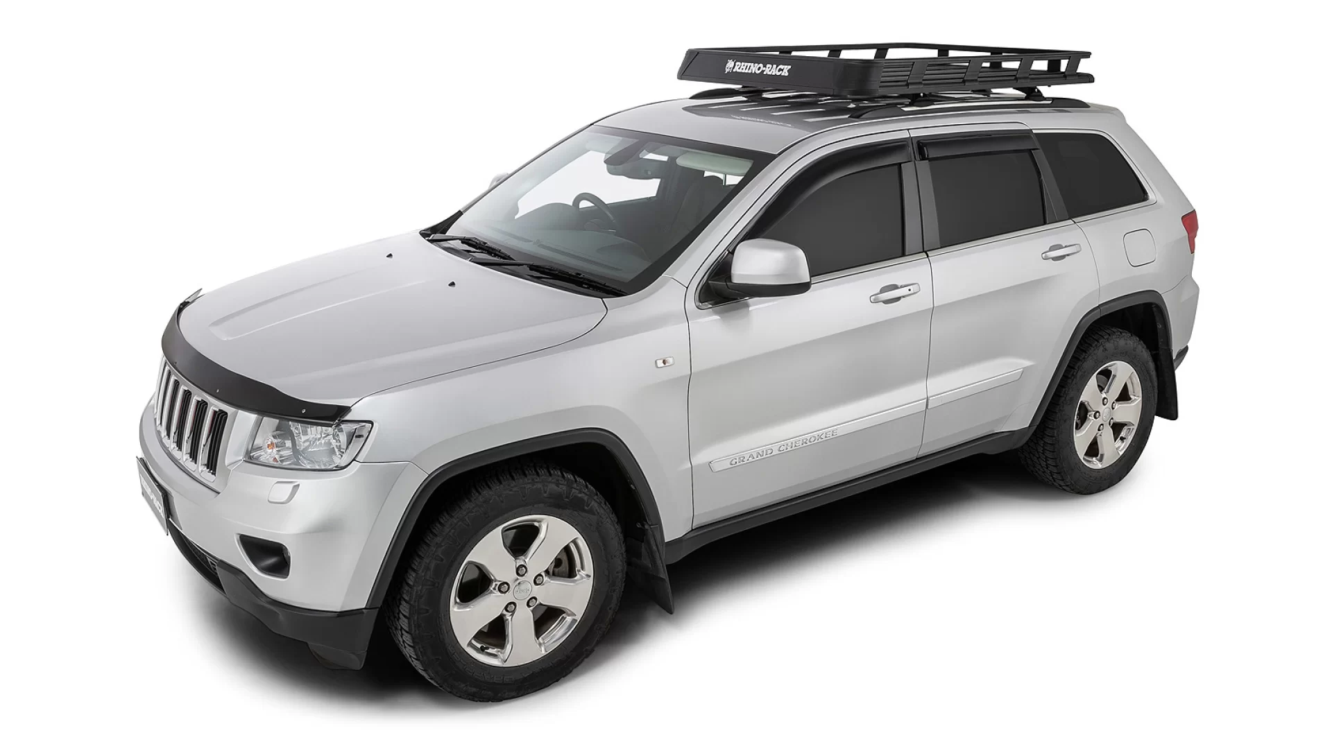 Rhino Rack JA9398 Pioneer Tray (1400mm x 1140mm) for Jeep Grand Cherokee WK2 Steel Rails 5dr SUV with Flush Roof Rail (2011 onwards) - Factory Point Mount