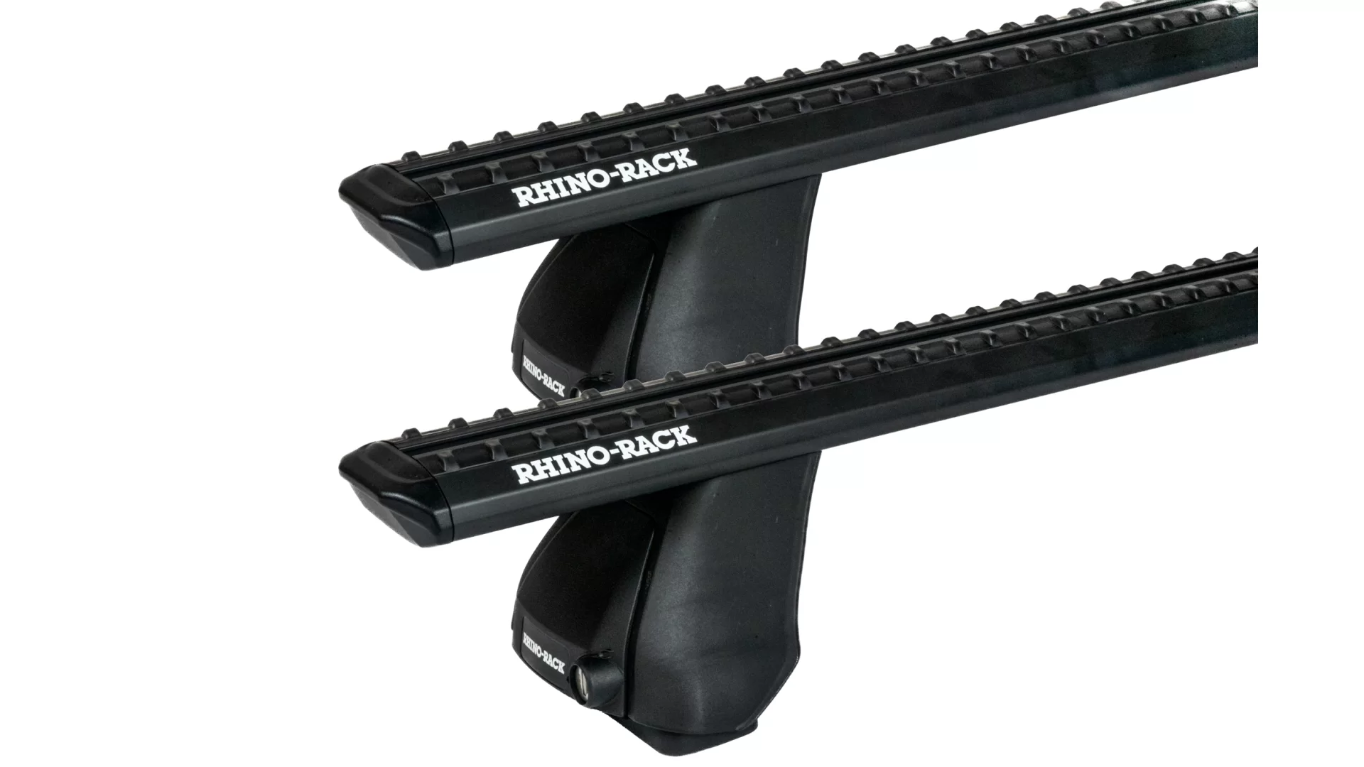 Rhino Rack JC-05144 Sportz 2500 Black 2 Bar Roof Rack for GMC Sierra 1500 Double Cab 4dr Ute with Bare Roof (2019 onwards) - Clamp Mount