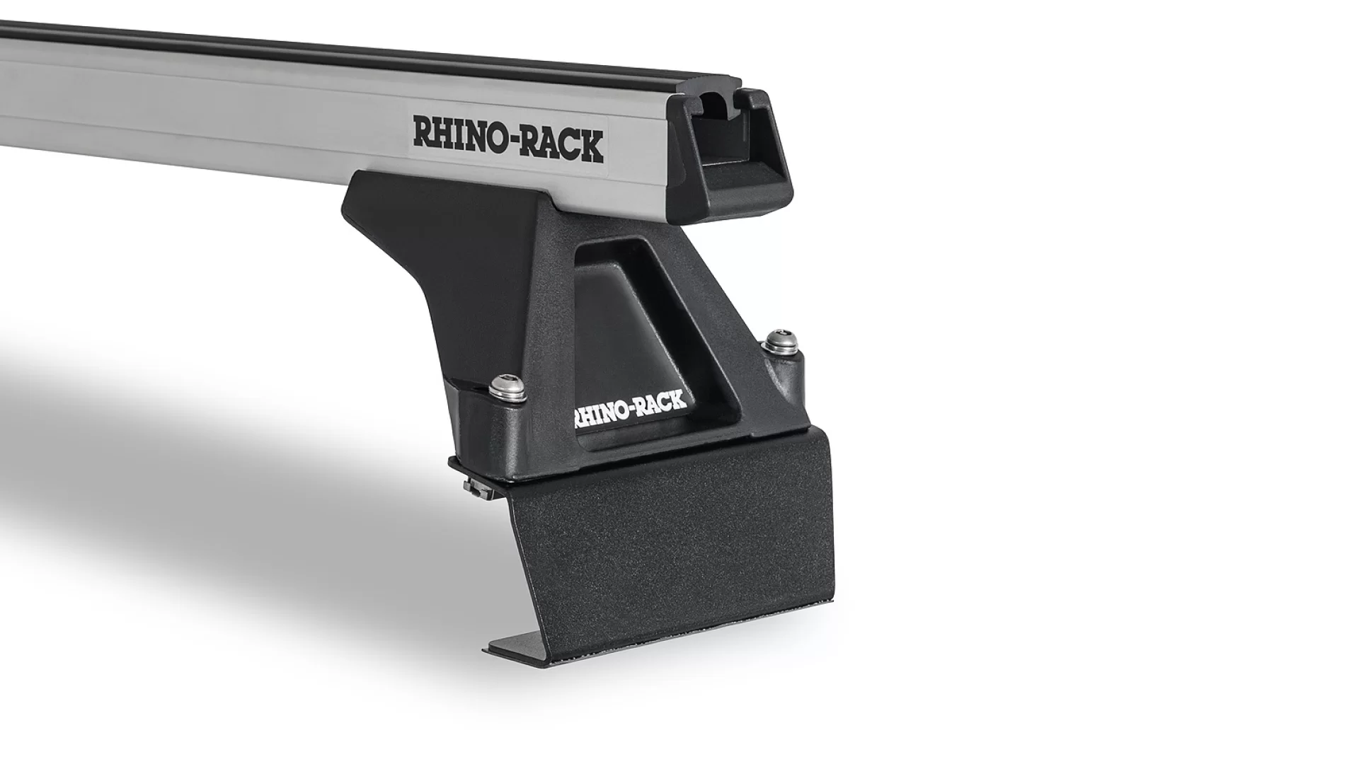 Rhino Rack JA1029 - Heavy Duty RLTF Silver 2 Bar Roof Rack for ISUZU N-Series 4dr 4dr Truck from 1986