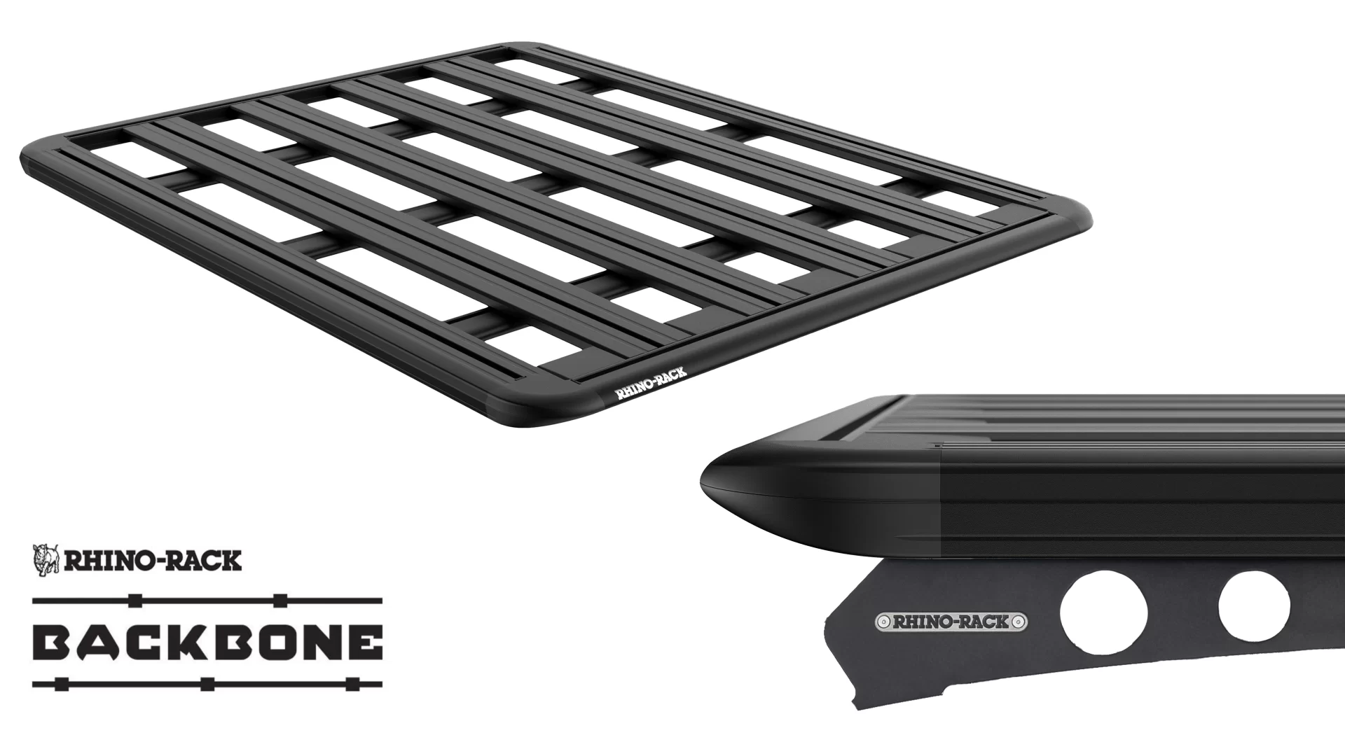 Rhino Rack JC-01806 Pioneer 6 Platform (1500mm x 1240mm) with Backbone for Isuzu D-Max LS-M/LS-U/SX 4dr Ute with Bare Roof (2020 onwards)