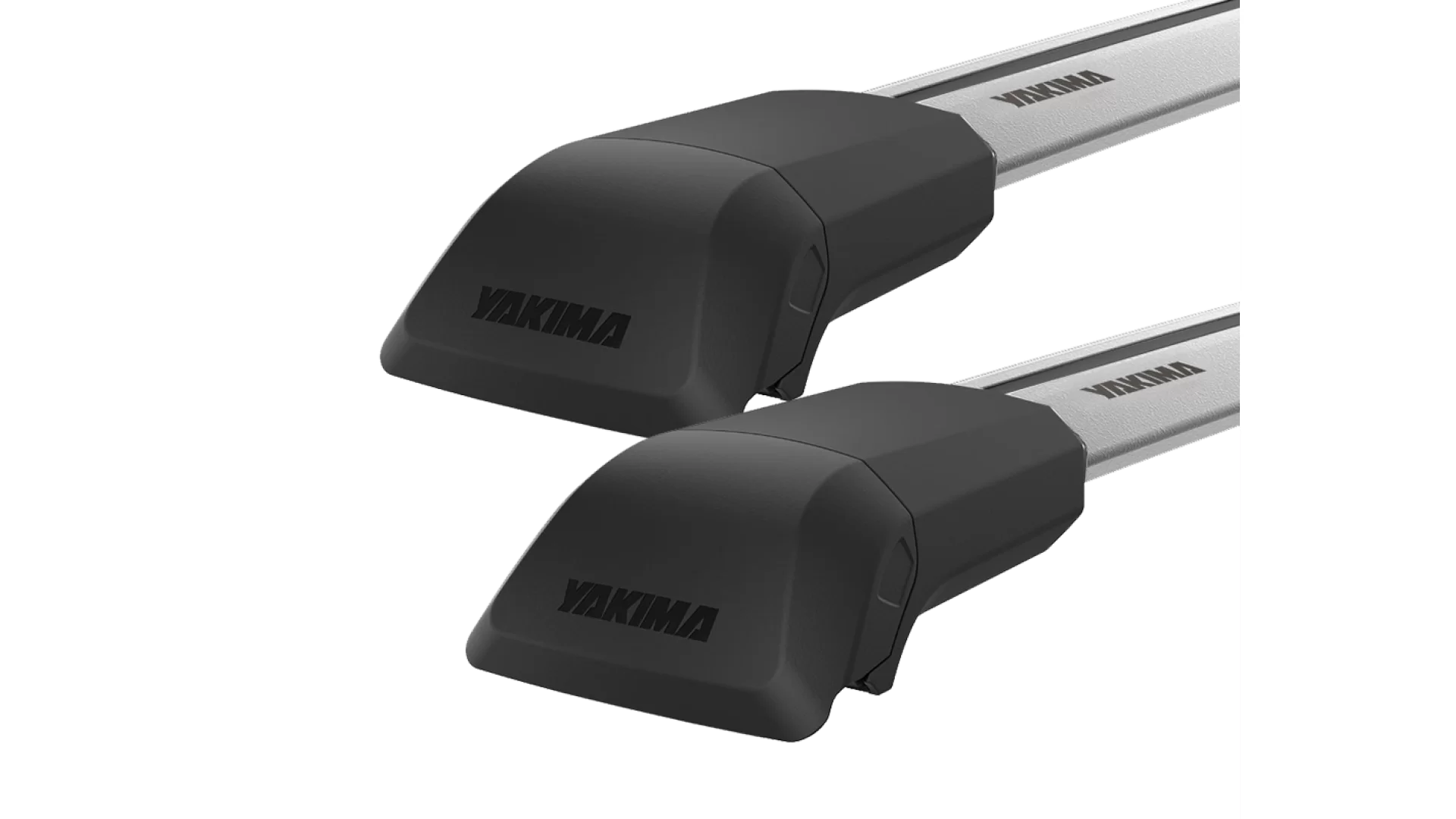 Yakima JetStream FX SkyLine Silver 2 Bar Roof Rack for Porsche Panamera 4dr Sedan with Bare Roof (2009 to 2016) - Factory Point Mount