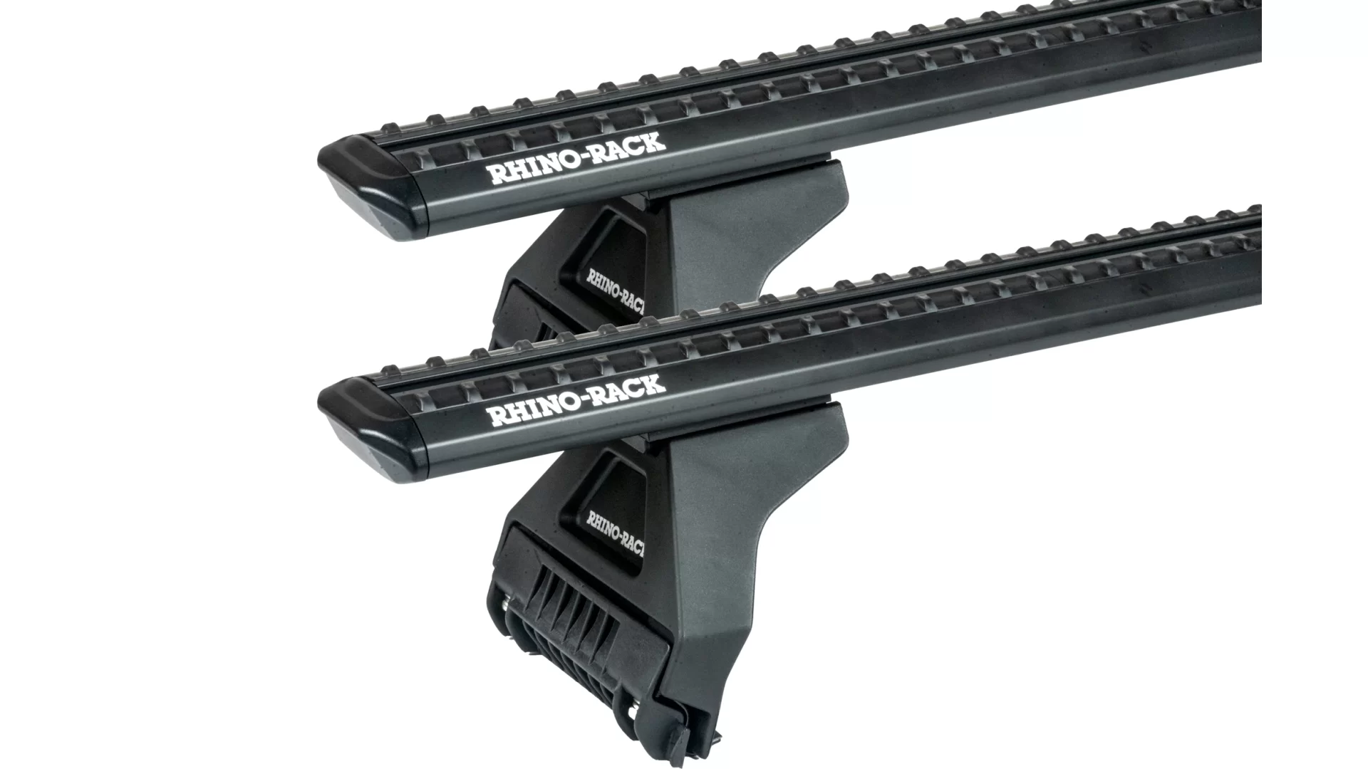 Rhino Rack JC-04694 Sportz RL110 Black 2 Bar Roof Rack for Suzuki Jimny XL 5dr SUV with Rain Gutter (2024 onwards) - Gutter Mount