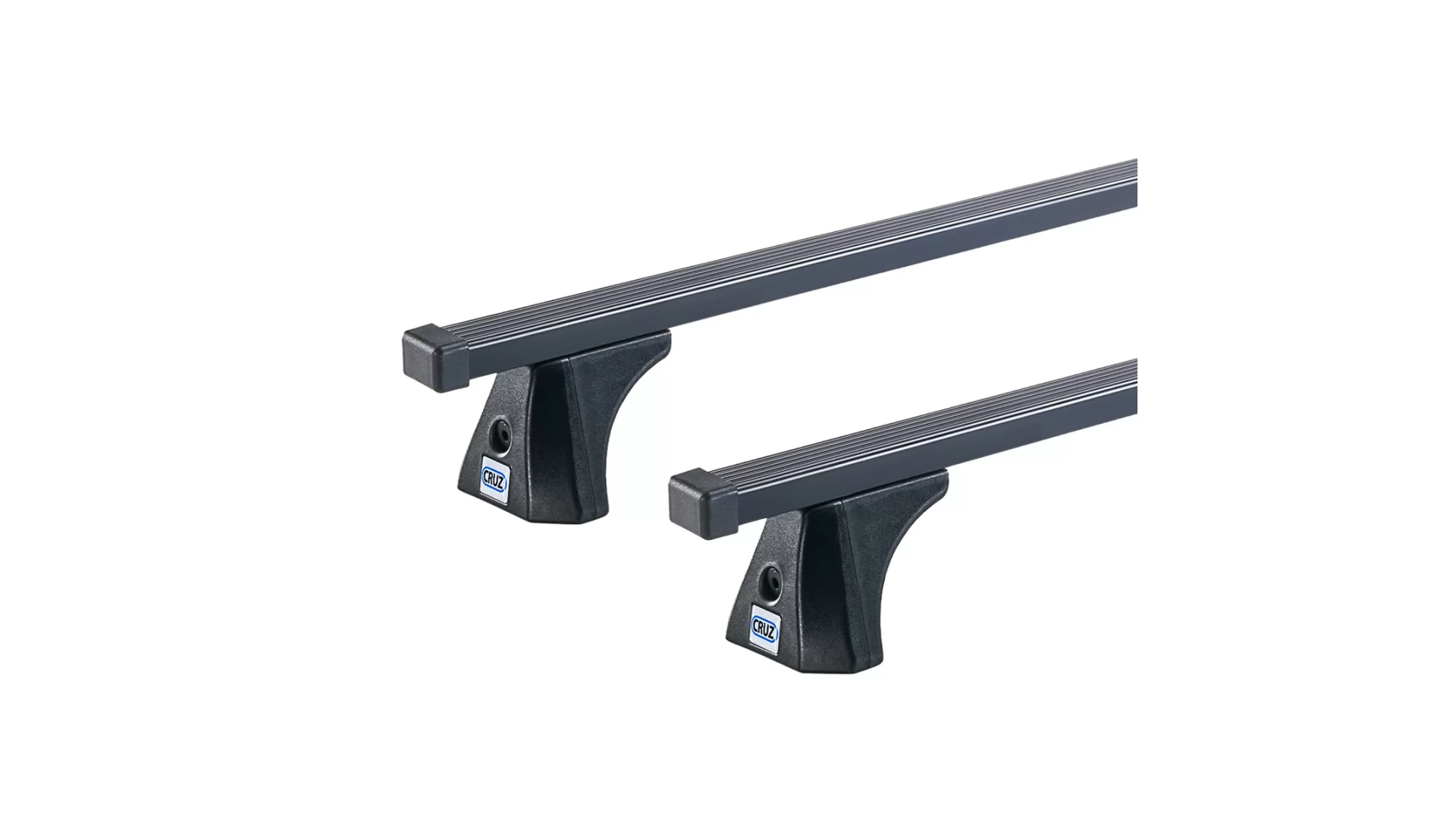 CRUZ Euro 2 Bar Roof Rack for Ford Ranger PX-PX2-PX3 Wildtrak 4dr Ute with Bare Roof (2011 to 2022) - Clamp Mount