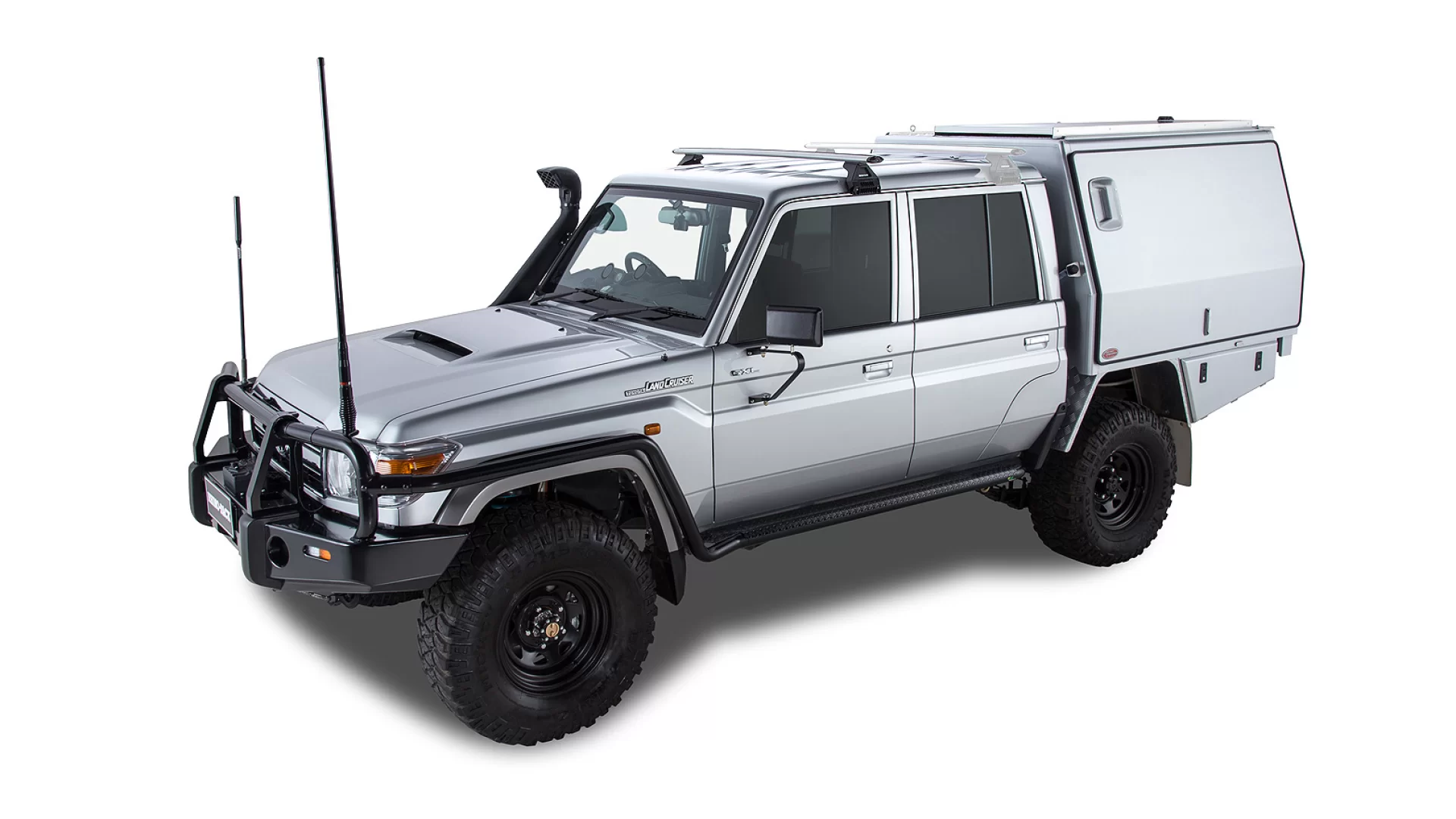 Toyota LC VDJ79R | Vortex RL110 Silver 1 Bar (Front) | Rhino-Rack