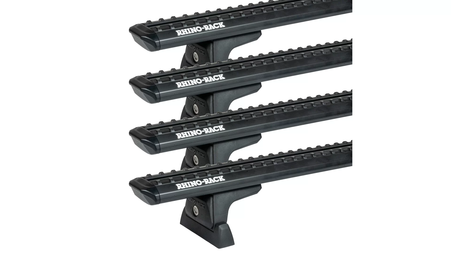 Rhino Rack JC-05268 Sportz RLT600 Black 4 Bar Roof Rack for Mitsubishi Express X82 4dr LWB with Factory Mounting Point (2020 onwards) - Factory Point Mount