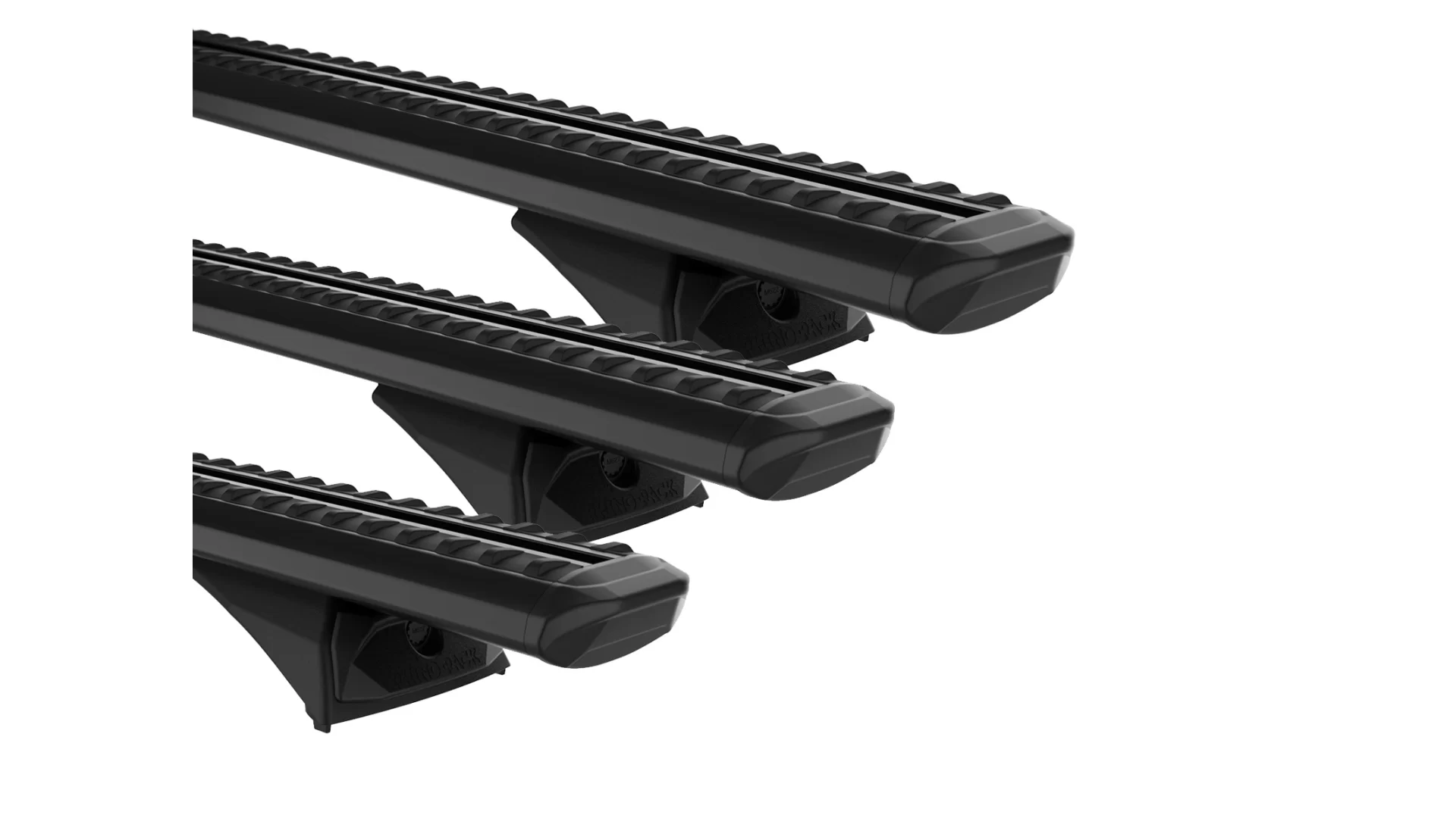 Rhino Rack JC-04628 Sportz RX300L Black 3 Bar Roof Rack for Holden Trailblazer RG 5dr SUV with Flush Roof Rail (2016 to 2020) - Factory Point Mount