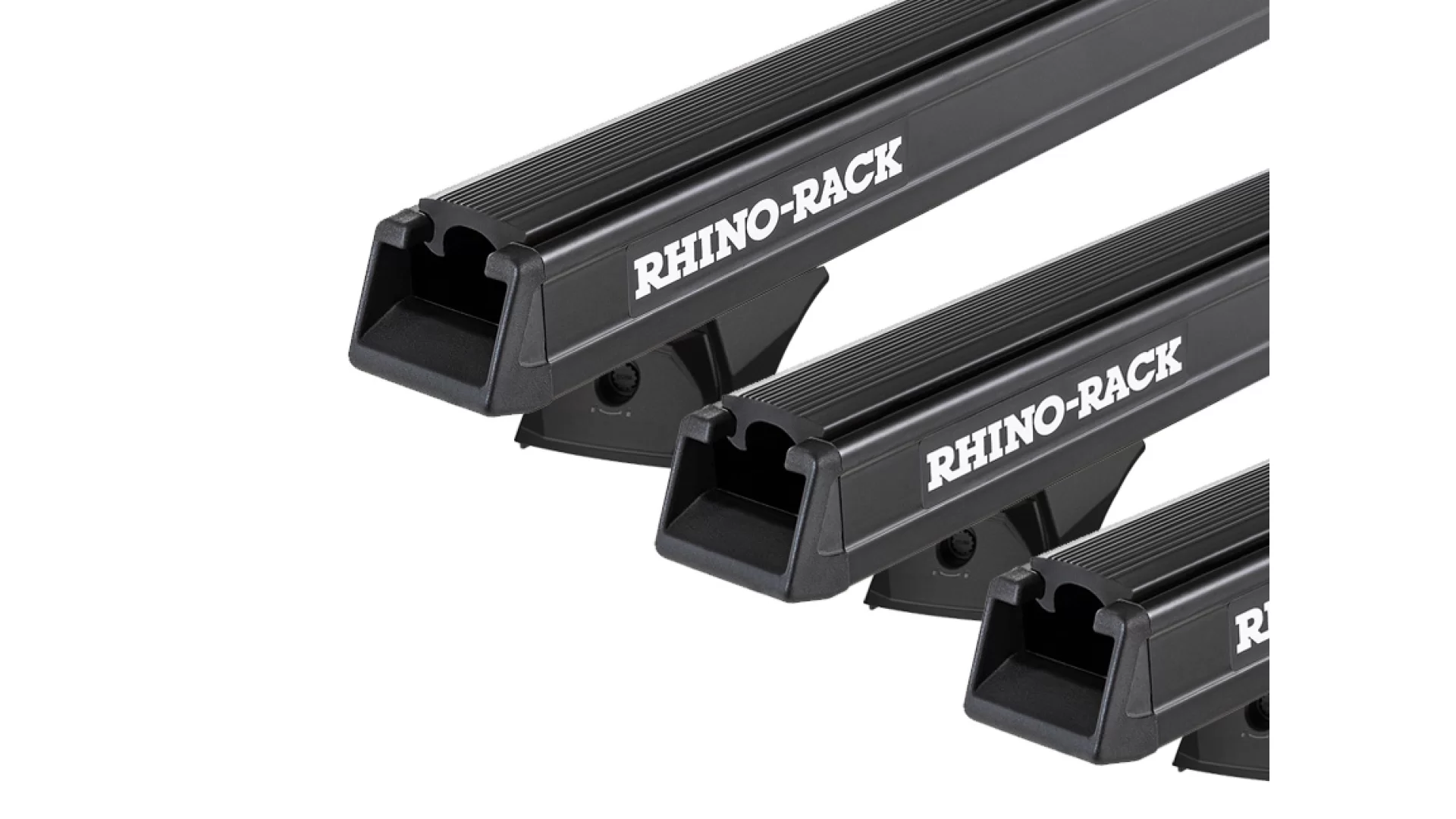 Rhino Rack JC-03535 Heavy Duty RX300H Black 3 Bar Roof Rack for Hyundai Staria US4 5dr Van with Bare Roof (2021 onwards) - Factory Point Mount