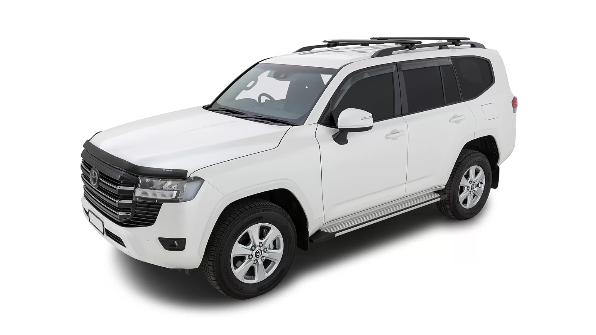 Rhino Rack JC-01549 Vortex RX Black 2 Bar Roof Rack for Kia EV9 5dr SUV with Raised Roof Rail (2023 onwards) - Raised Rail Mount